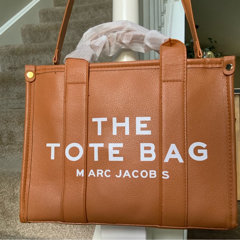 MARC JACOBS like| NWT The Leather Mini Tote Bag | Tan / Brown